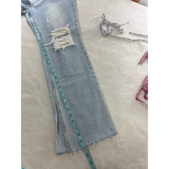 New Avec Les Filles Womens 29 High Waisted Mom Jeans Punk Edgy 90s Classic - Picture 7 of 7